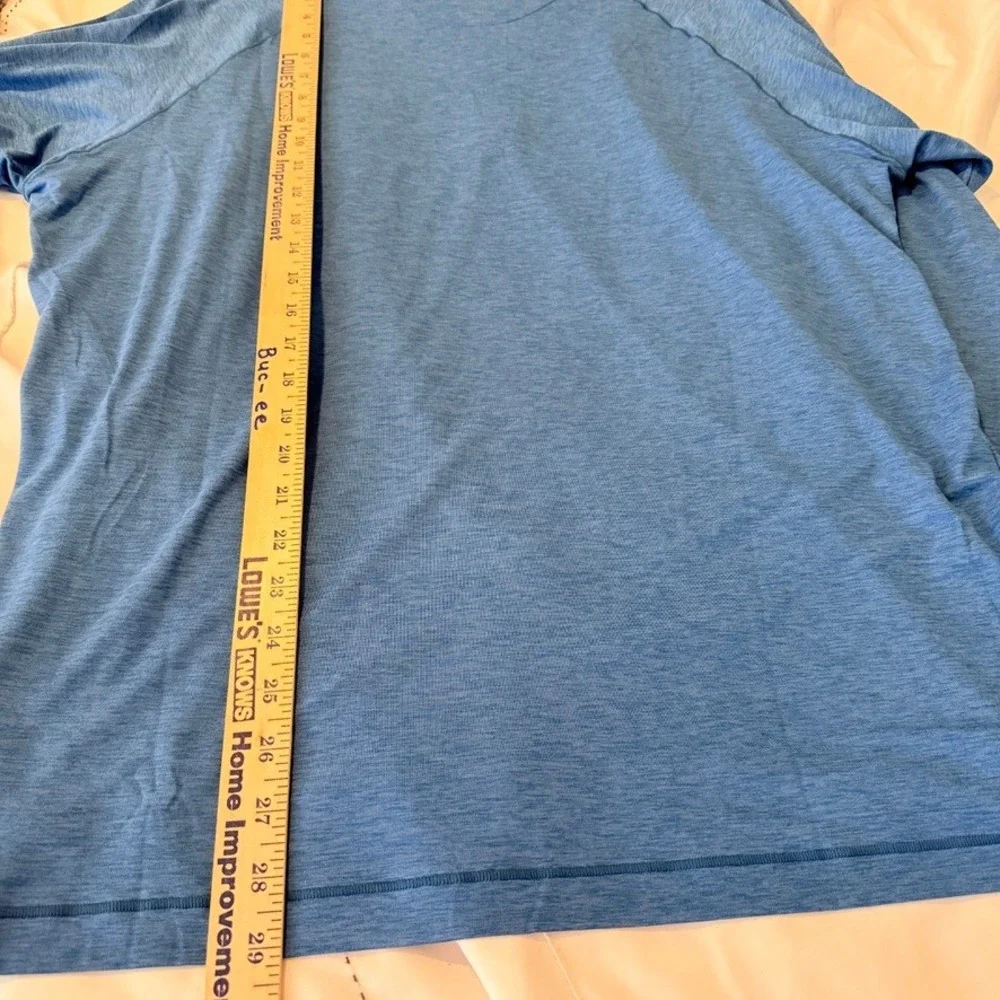 johnnie-O Freeborne Performance Quarter Zip Mens Large Barrels Blue UPF 50 Golf